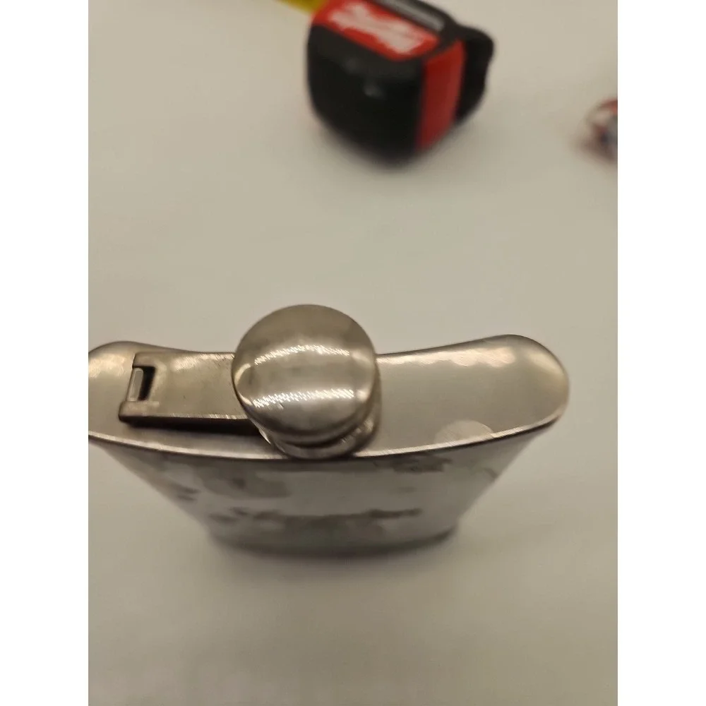 Canadian Club Reserve Flask Stainless‎ Steel Hip Flask Flask Vintage